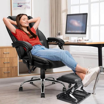 Adjustable Foot Rest Under Desk for Office,Home, Gaming & Study - color: Black, size: Extra Large