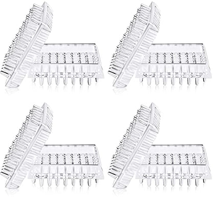 Jetec 8 Pcs Carpet Protectors Furniture Leg Spiked Caster Cups, Square - style: Square