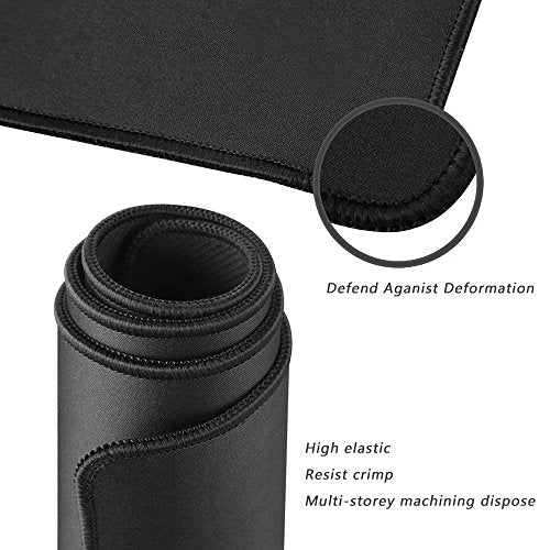 Large Mouse Pad Gaming & Professional Computer Extra Large Mouse Pad/Mat 27.5IN (70 * 30 chunse Black) - color: 70x30 Chunse Black