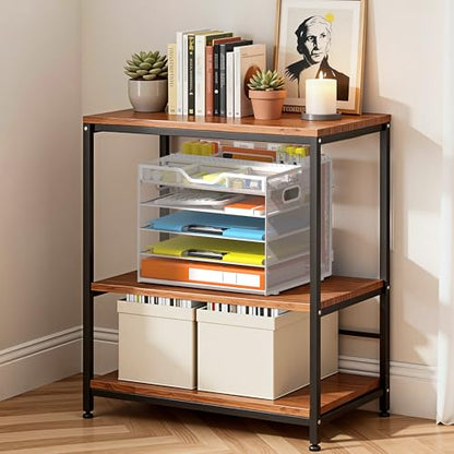 Docnest 5 Tier Desk Organizer with Hanging File Folder Holder&Tray, White - color: White, size: 12.6"x11.8"x10.3"