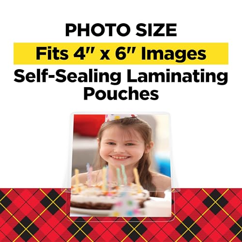 Scotch Self-Sealing Laminating Pouches, 4 x 6 Inches, 15 Pouches (3 Packs of 5) – Gloss Finish, Photo Safe, No Machine Needed (Cold Laminating Sheets) - size: 3 Pack