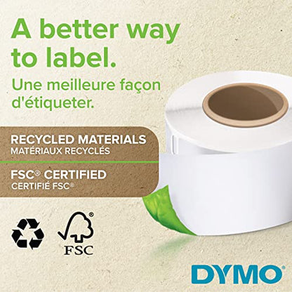 DYMO LW Durable Labels for LabelWriter Label Printers, White Poly, 1” x 2-1/8”, 1 Roll of 160 - size: 1" x 2-1/8"