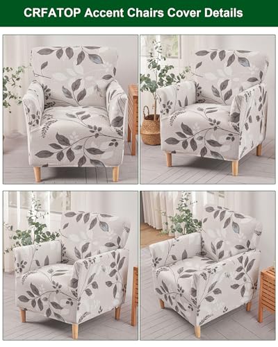 CRFATOP Accent Chair Cover, Stretch Armchair Slipcover for Living Room - color: Color A05
