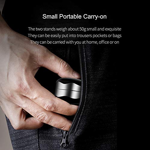 Hagibis Laptop Cooling Pad, Ergonomic Laptop Stand Small Invisible Cooler Ball Portable Magnetic Foot Heat for MacBook Pro Computer - color: Sliver