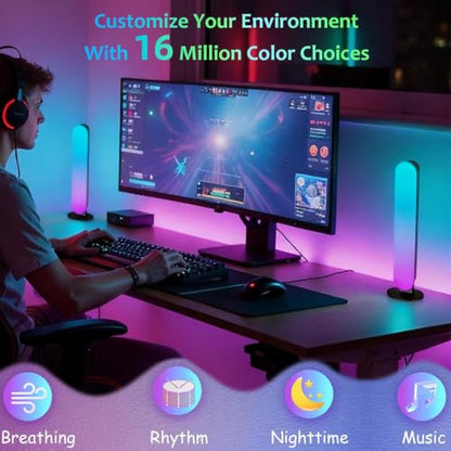 Smart RGB LED Light Bar Music Sync 10 in USB Desk Lamp for Gaming