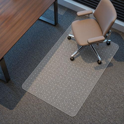 Kuyal Office Chair Mat for Carpet,32x49 Clear Heavy Duty Computer Chair Mat | Under Desk Protector Carpeted Floors Mat, Easy Chair Movement,Ship Flat - size: 32" X 49"