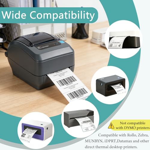 9800 Pcs 3"x2" Direct Thermal Labels, 14 Rolls, 700 Labels/Roll | Barcode Labels for Business, Shipping and Address Mailing, Compatible with Zebra, Rollo, Munbyn & Most Thermal Printers - size: 3"x2"--9800