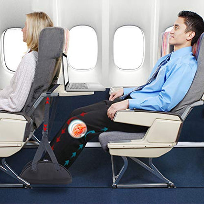 Upgraded Airplane Foot Rest (Premium Memory Foam) - Thickened Super-Size Airplane Foot Hammock to Relax Your Feet - Perfect Airplane Travel Essentials for Long Flight Plane (Extra Large)
