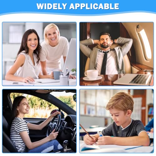 Memory Foam Seat Cushion for Driving & Office Chairs, L-Shaped Ergonomic Tailbone Relief Seat Cushion for Long Sitting, Car/Truck/Office Chair