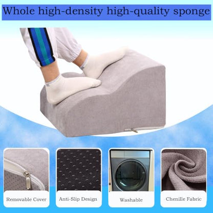 Foot Rest for Under Desk at Work.Multifunctional 3-Tier Foot Stool - color: Light Grey