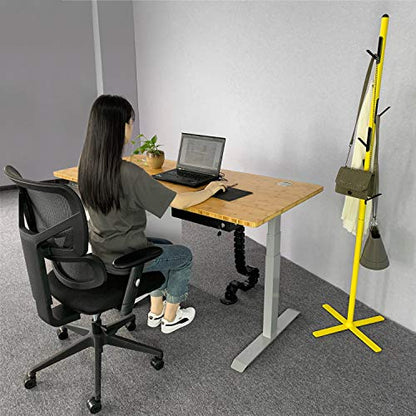 VJ201-S3 Electric Height Adjustable Sitting Standing Desk Frame Only/Sit Stand - Dual Motors 3 Segment Motorized Desk Base Only,Gray - color: Grey