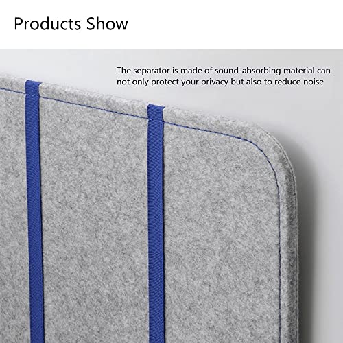 Acoustic Desk Divider, Fold-Up- Portable Barrier -Privacy Panel-Reduce Noise and Visual Distractions,Shields for Student Desks-Excellent for Offices and Schools,(Gray, 47" W x 15" H)