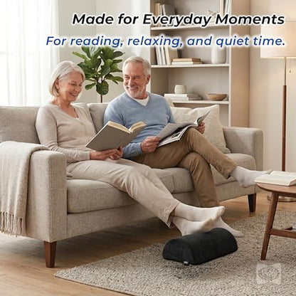 Sealy Foot Rest for Under Desk at Work – Ergonomic Foot-Stool, Foot-Rest for Couch – Versatile Footrest Underdesk for Office & Home, Small Foot-Rest for Chair, Heated Footrest Under Desk