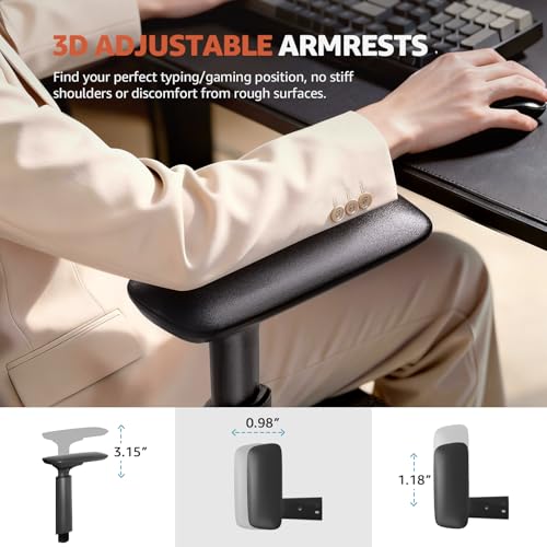 ErgoSift M1 Ergonomic Office Chair with 3.1-Inch Adjustable Seat Depth