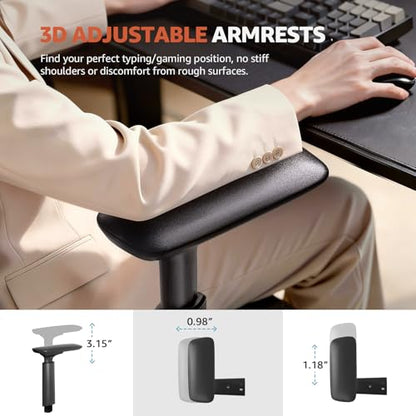 ErgoSift M1 Ergonomic Office Chair with 3.1-Inch Adjustable Seat Depth
