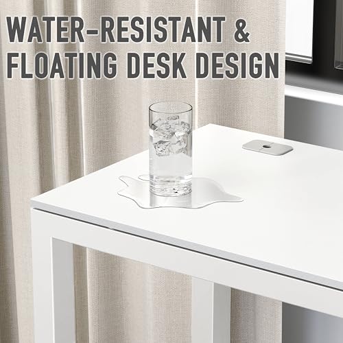 SHW 55 x 60 Commercial-Grade L-Shape Corner Office Computer Desk, White | 10-Year Limited Warranty - color: White