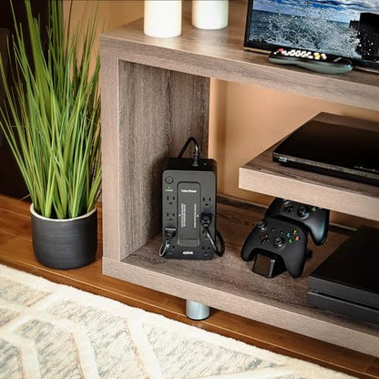 CyberPower ST425 Standby UPS Battery Backup and Surge Protector | 425VA/260W, 8 Outlets, Compact, UL Certified - size: 425VA, style: Compact