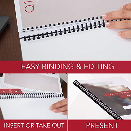 GBC ProClick The Do-It-Yourself Presentation Kit, Includes 5/16" Diameter Spines, Paper, Covers, 2 Kits per Pack (2515665) - size: True