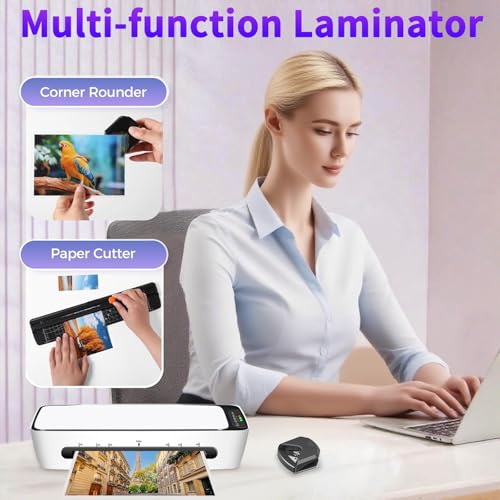 9 Inch A4 Thermal Laminator 6-in-1 Laminating Machine 3-6 mil (9" sl688) | 1min Warm-up 450mm/min Full set of accessories - size: 9" sl688