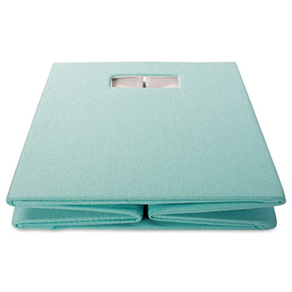 DII Collapsible Polyester Storage Cube, Solid, Lightweight and Durable, Small Square, 11x11x11, Aqua - color: Aqua, size: Small Square, 11x11x11"