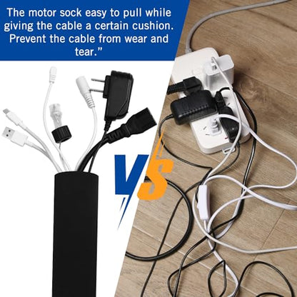 2 Rolls Total 120 in Cable Management Sleeve Trolling Motor Neoprene Sleeve