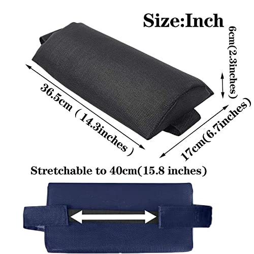 Zero Gravity Chair Set of 2 Replacement Pillow Headrest with Elastic Band, Universal Soft Removable Padded Cushion Head Pillow for Zero Gravity Lounge Chair, Folding Patio Lawn Recliner Chairs, Blue - color: Blue, size: 2 Pack