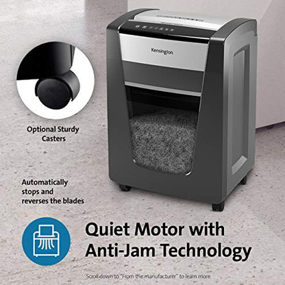 Kensington Micro Cut Shredder - Officeassist M200-Hs Anti-Jam (K52078AM) - size: P5 Micro Cut large capacity