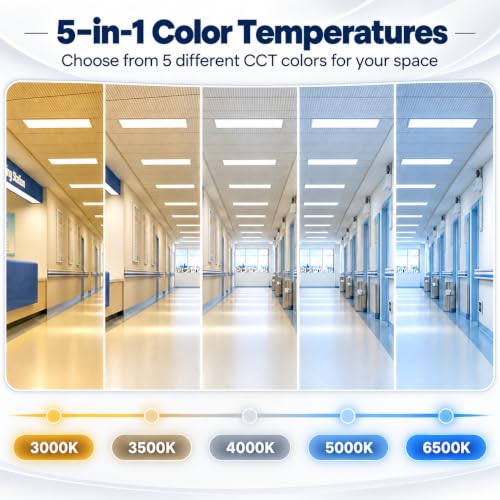 Nothing BUT LEDs 4-Pack 2x4 LED Flat Panel Light, 30W-72W, 9000LM - size: 2x4FT