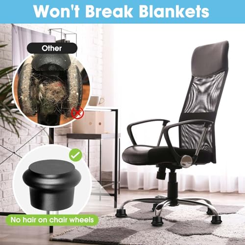 Bell Glides Replacement Office Chair, Castors Wheels Stopper Chair Feet - style: Short Fixed Feet-15PCS