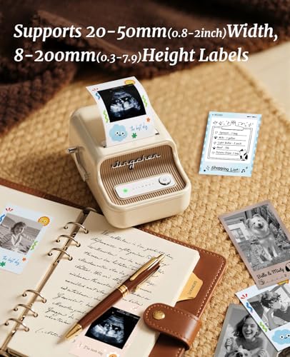 NIIMBOT B21 Pro 300 DPI Bluetooth Label Maker with Tape,White - color: White