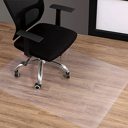Chair Mat for Hardwood Floor Mat Office and Home Use Thick and Sturdy Transparent Desk Chair Mat Size 36" X 48" Office Clear Chair Mat - size: 36" x 48" Rectangle(For Hardwood Floor)
