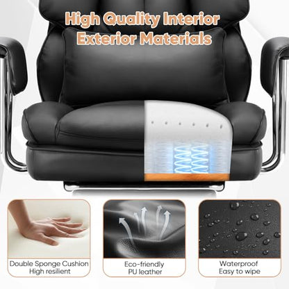 Sweetcrispy Executive Home Office Chair, Ergonomic Desk Chair - color: Black