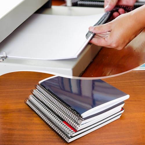 PATIKIL 50 Pack Plastic Spiral Binding Coils, 30mm(1-3/16") Binding Coils 240 Sheet Capacity Spiral Binder Rings 4:1 Pitch for Office Classroom, Black - size: 1-3/16 Inch