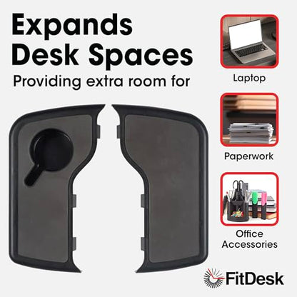 FitDesk Clamp-On Extender for 3.0 Exercise Bike & Standing Desk Attachment
