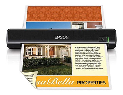Epson Workforce DS-30 Portable Document Scanner for PC and Mac, Sheet-fed, Mobile/Portable - style: USB, 4ppm