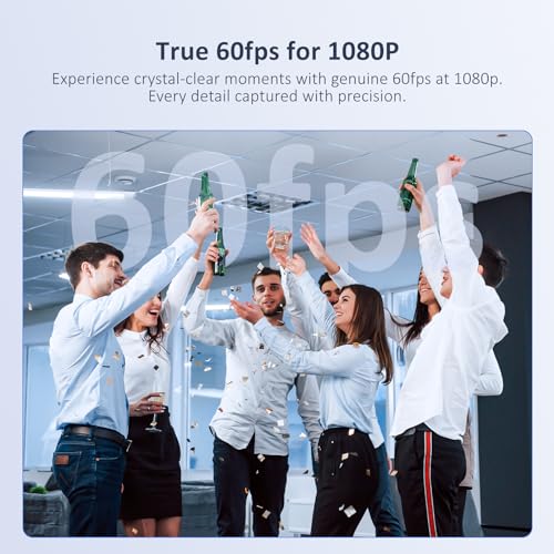 NexiGo HelloCam Pro, Webcam with Windows Hello, 1080P 60FPS Autofocus, True Privacy, Automatic Electronic Shutter, Computer Camera, Microphone, Facial Enhancement, HD USB Web Cam - color: Neo