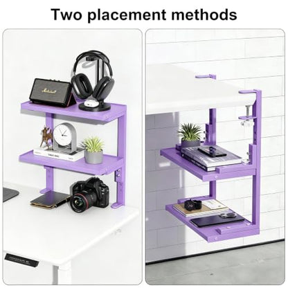 2-Tier Desk Shelf - color: Purple