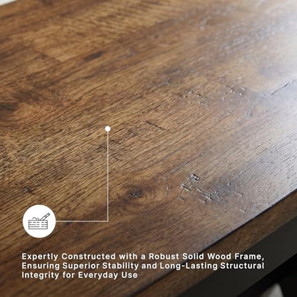 Signature Design by Ashley 1-Piece Wood Dining Bench, 48" 2-Tone Farmhouse - style: Dining Bench