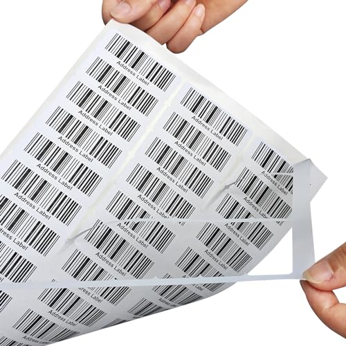 (7500 Pcs/250 Sheets) A4 30 Up Shipping Address Labels, 30 Per Page,1" x2-5/8 Mailing Label, 30-UP White Shipping Labels for Inkjet or Laser Printer, - color: 30 Up-7500 Labels