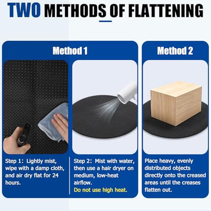 Double-Sided Non-Slip Recliner Pad for Hardwood Floors, Round