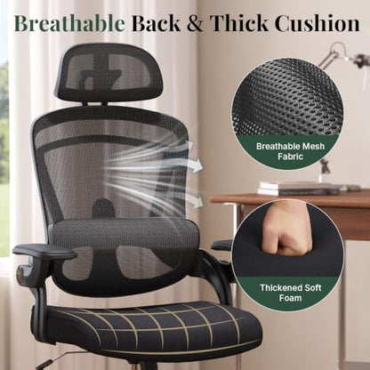 Ergonomic Home Office Chair, Computer Desk Chair, Mesh