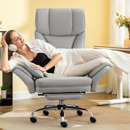 FelixKing Office Chair, Flip Armrests for Pets Criss Cross Legged,Gray - color: Grey