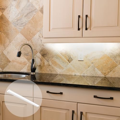 Juno UCES 36 Inch LED Under Cabinet Lighting, LED Kitchen Cabinet Light Fixture Hardwired, Dimmable, Damp Rated, Selectable Soft, Warm, Neutral, Cool, Daylight White Light (UCES 36IN SWW5 90CRI WH M6) - size: 36-inch