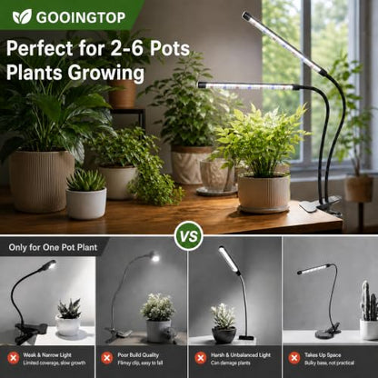 GooingTop Grow Light,6000K Full Spectrum Indoor Plant Growing Lamp - size: 49Watts