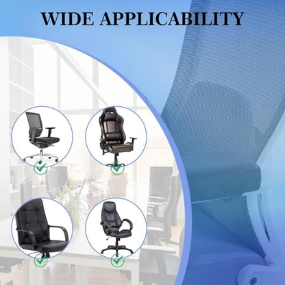 2 Pack Thick Armrest Pads Memory Foam Office Chair Arm Pads - Office Chair Armrest Covers Provide Elbow Cushion and Relieve Pressure, Ergonomic Desk Chair Arm Covers - Gaming, Computer Chair Rest Pads
