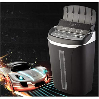 Black Shredder-Paper Shredder, Auto Feed, Super Cross-Cut, Stack-and-Shred ，Credit Card Office Shredder