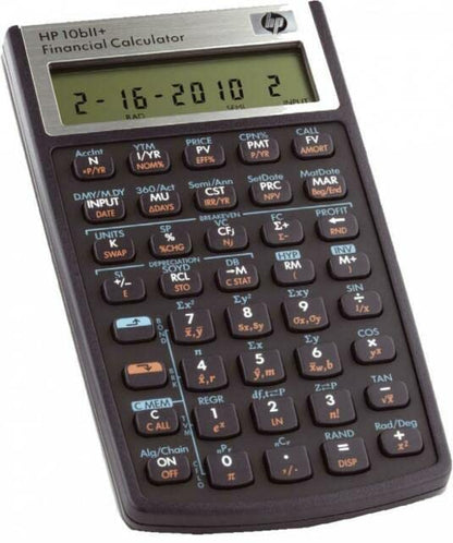 HP 10B II Plus/Hewlett Packard 10BII+ Financial Scientific Calculator + WYNGS Protective Case Black - color: black