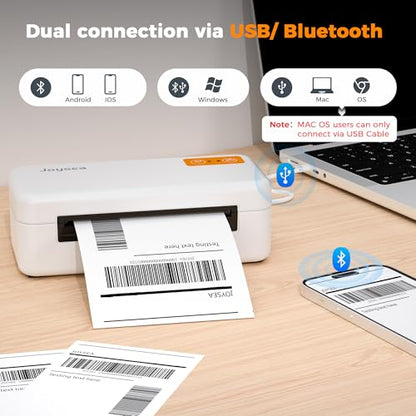 Joysea Bluetooth Shipping Label Printer, E41 Pro 4x6 Wireless Thermal Printer for Amazon, FedEx, USPS Labels, Compatible with iOS, Android, Windows Mac