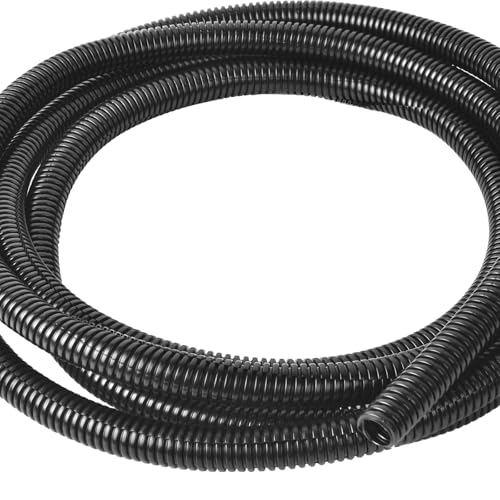 3/4 Inch Wire Loom Split Tubing - 25 ft Cord Protector Electric Wires Covers, Automotive Wire Flexible Conduit - size: 3/4"-25ft