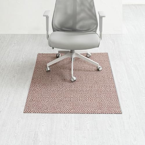 Anji Mountain Rug'd Office Chair Mat for Carpet & Hardwood Floor - Jacquard Woven, Anti-Slip Backing, Low Pile, Floor Protector Desk Chair Mat, Office Rugs for Rolling Chairs (Luxor - 36" x 48") - color: Luxor, size: 36" x 48"